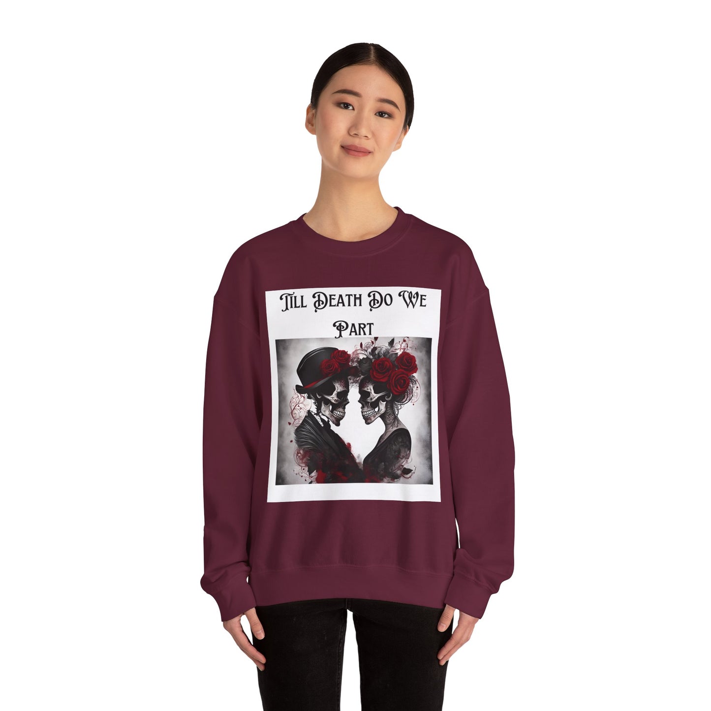 Till Death Do Us Part Skeleton Crewneck Sweatshirt