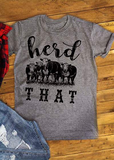 Herd That Cow Short Sleeve T Shirt Ladies