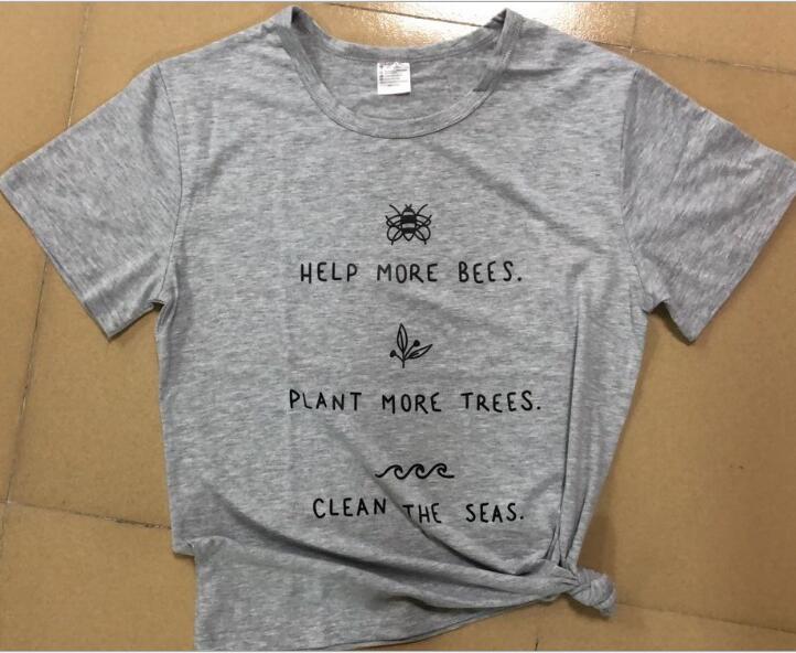 Help More Bees  Graphic T Shirts