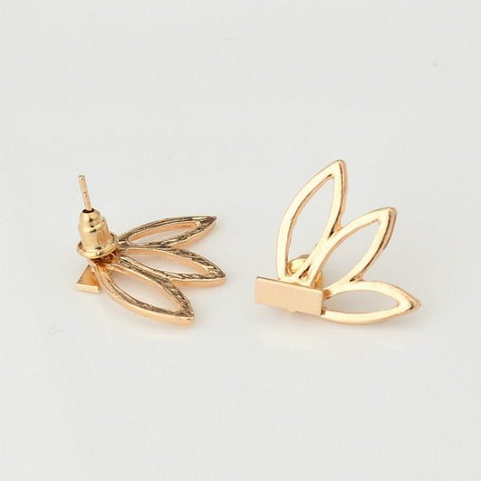 Simple Lotus Fashion Jewelry Earrings