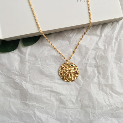 Zodiac Gold Constellation Necklace for Women