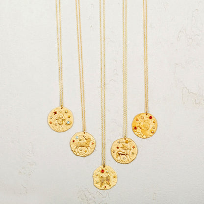 Zodiac Gold Constellation Necklace for Women